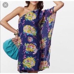 Lilly Pulitzer Blake Dress Printed Chiffon in Blaring Siren Print